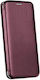 Technovo Smart Magnet Buchen Sie Synthetisches Leder Burgundisch (iPhone 11 Pro Max)