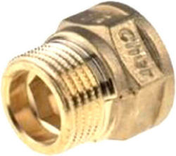 Cherbros Male/Female Muff Brass