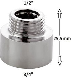 Remer Männlich/Weiblich Pneumatische Verschraubung Messing 1/2" 50.8mm 5061234
