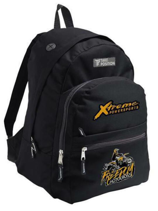 Takeposition School Backpack Junior High-High School Black 24.1 Litres 33 x 17 x 43 cm