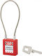 Thirard Plastic Padlock with Cable with Key 40m...