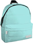 Must Monochrome Puffy School Bag Backpack Elementary, Elementary in Light Blue color