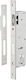 Thirard Recessed Lock Bilias with Cylinder and Center 8mm Silver