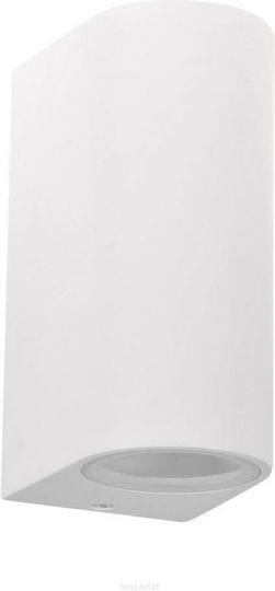 Polux Spot de exterior montat pe perete GU10 IP44 9.2x6.7x15εκ.