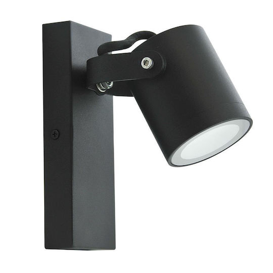 Polux Wandmontiertes Außen-Spotlight GU10 IP44 13x9x17εκ.