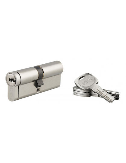 Thirard Lock Cylinder Security 80mm (40-40) with 4 Keys Silver