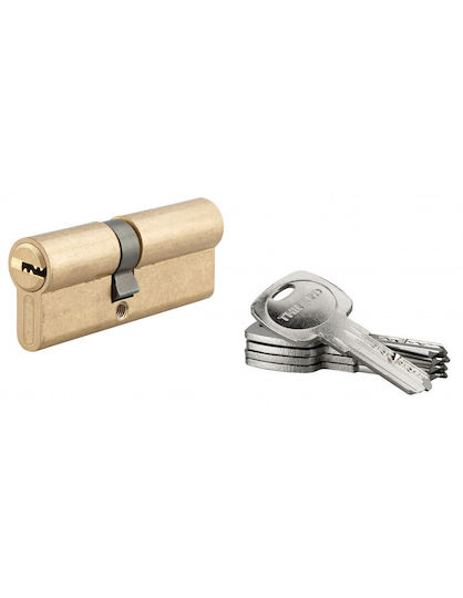 Thirard Cilindru de Încuietoare 80mm (35-45) cu 5 Chei Auriu