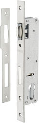 Thirard Recessed Lock Bilias with Cylinder and Center 8mm Silver
