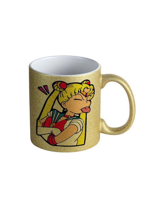 Koupakoupa Mug Ceramic Gold 330ml