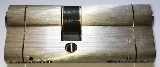 Yale Κύλινδρος Κλειδαριάς Ασφαλείας 64mm με 5 Κλειδιά Χρυσός