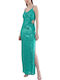 Summer Maxi Evening Dress Turquoise