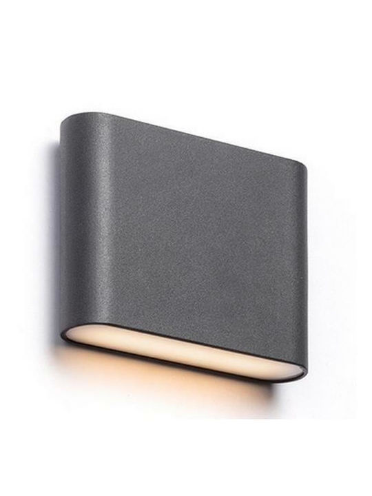 Rendl Light Studio Wall-Mounted Outdoor Ceiling Light LED IP54 3W with Warm White Light Double Beam 11.4x11.4x8.8εκ.
