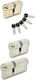Martin Lock Cylinder Security 90mm (30-60) with 5 Keys Gold