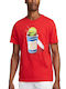 Nike Tennis T-Shirt FJ1500-657 Men's Red Blouse