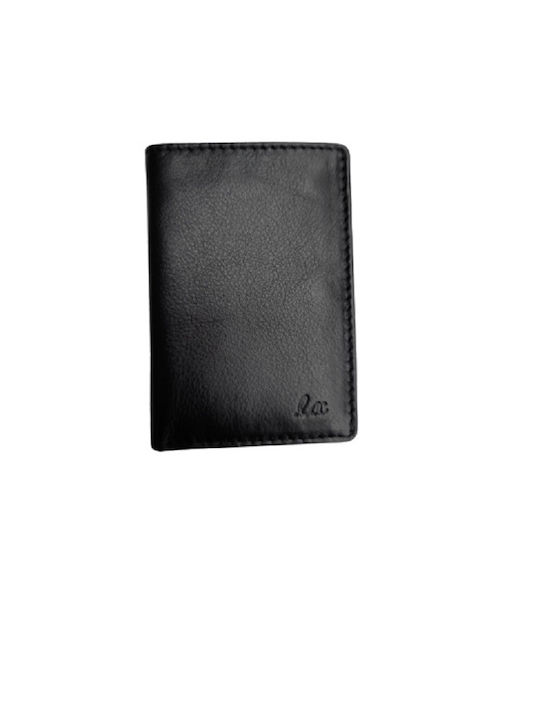 Luxus Men's Leather Card Wallet Black