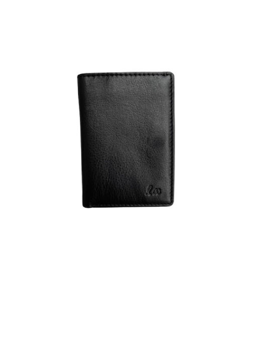 Luxus Δερμάτινο Ανδρικό Πορτοφόλι Καρτών Μαύρο