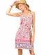 Potre Summer Mini Dress Pink