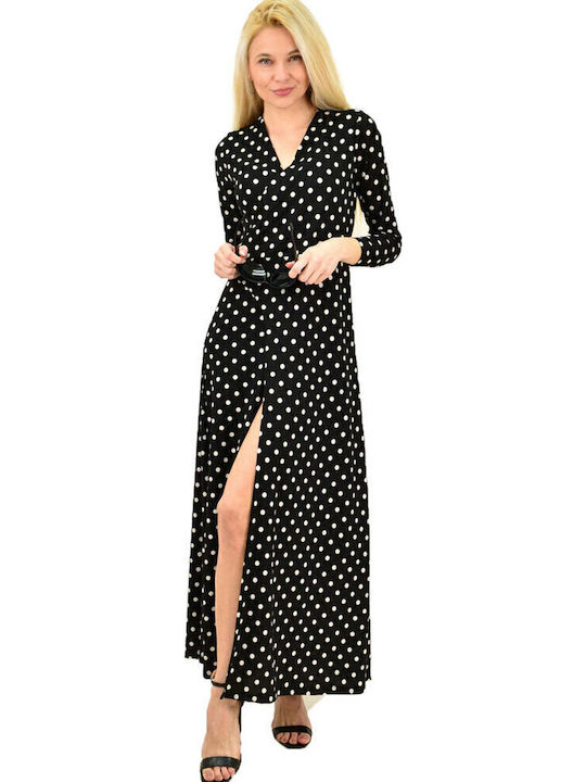 Maxi Dress Wrap Black