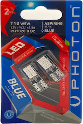 Photon Lamps T10 / W5W LED Blue 2pcs