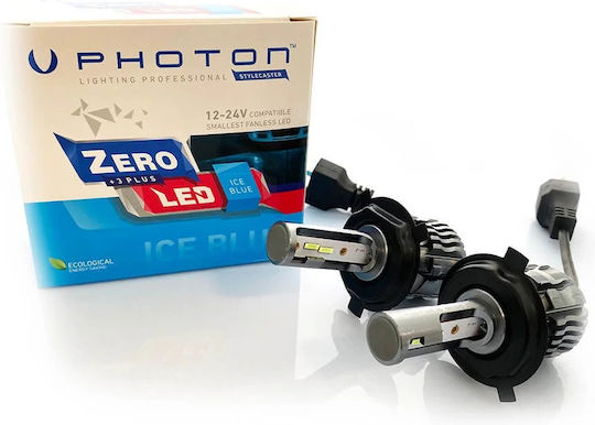 Photon Lampen Auto H4 / H1 LED Rot 12-24V 2Stück