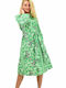 Potre Midi Φόρεμα Πράσινο