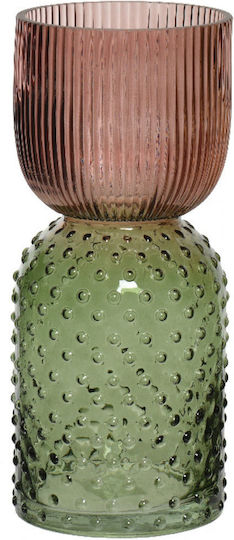 Interni Oggi Dekorative Vase Glas Grüne Φ15xΥ30cm