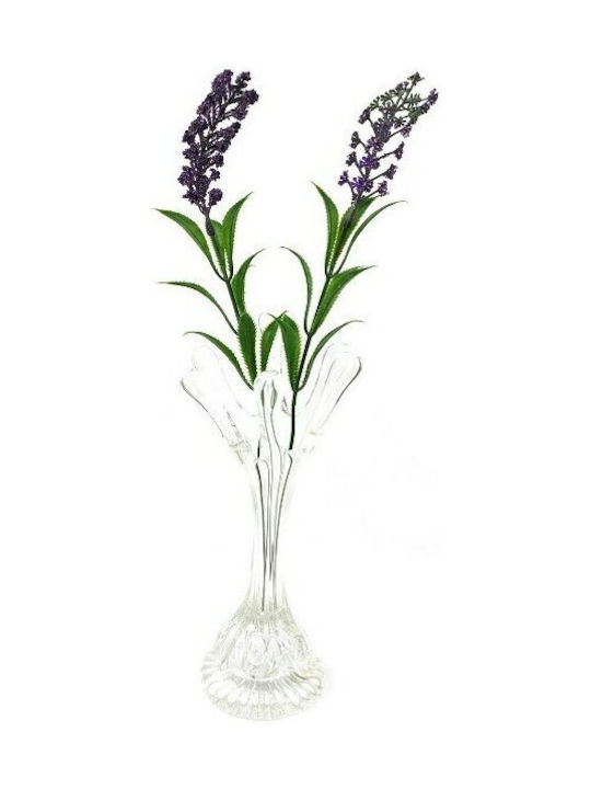 Jolipa Διακοσμητικό Βάζο Γυάλινο Διάφανο Φ6.5xΥ23cm
