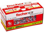 Fischer Plastic Screw Anchor 578058.0000 100pcs