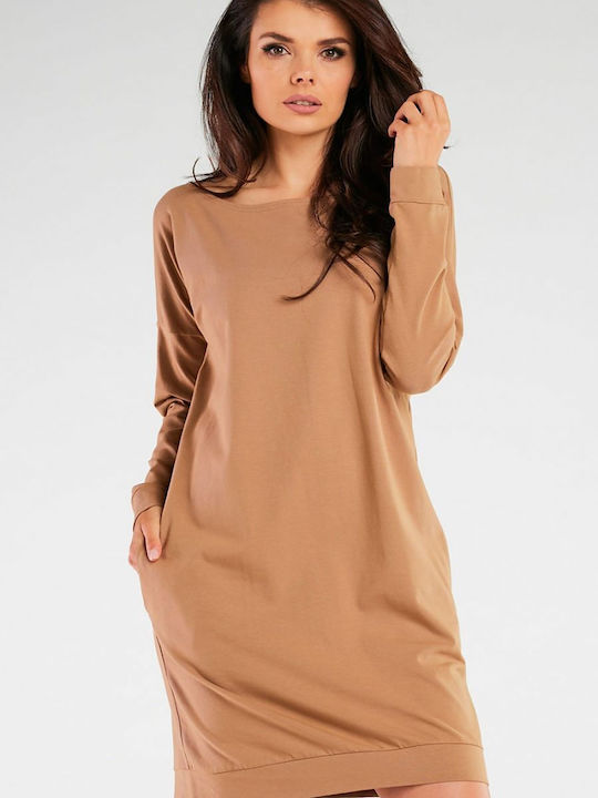 Infinite You Mini Dress Beige