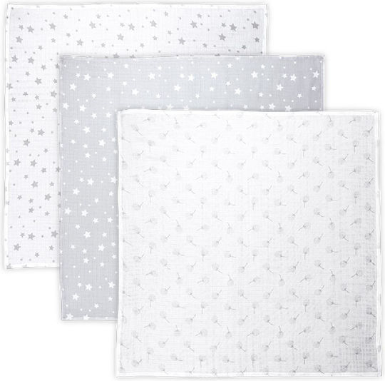 Lorelli Swaddle Blanket 80x80cm 3 Pieces