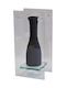 Sinialo Decorative Vase Black 12x9x25cm