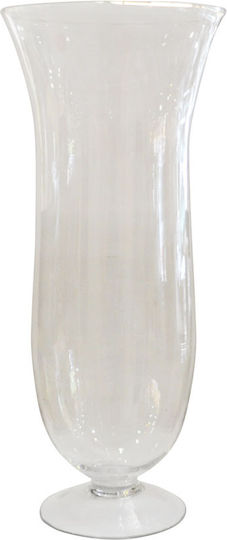 Sinialo Decorative Vase Transparent 25.5x25.5x60cm