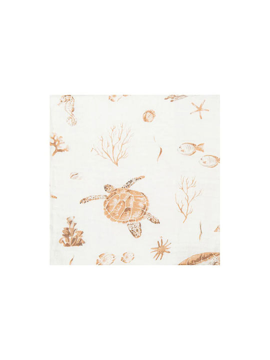 Bimbidreams Muslin Swaddle Blanket Ecru 120x120cm