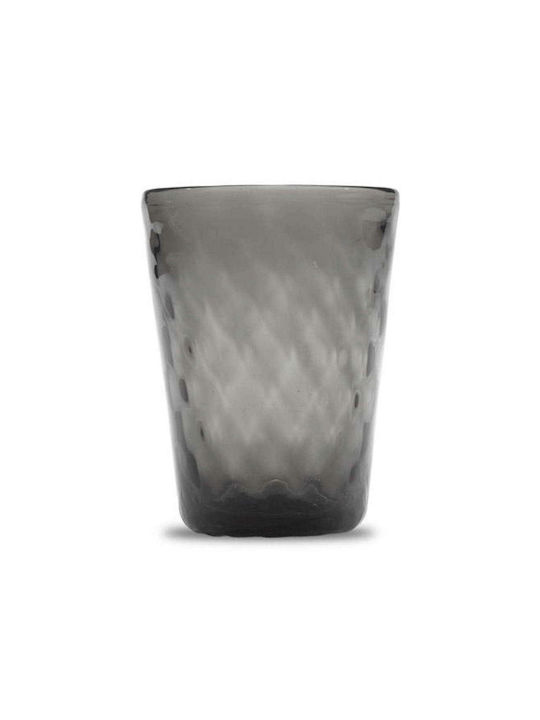 Zafferano Glass Water made of Glass in Gray Color 350ml 1pcs