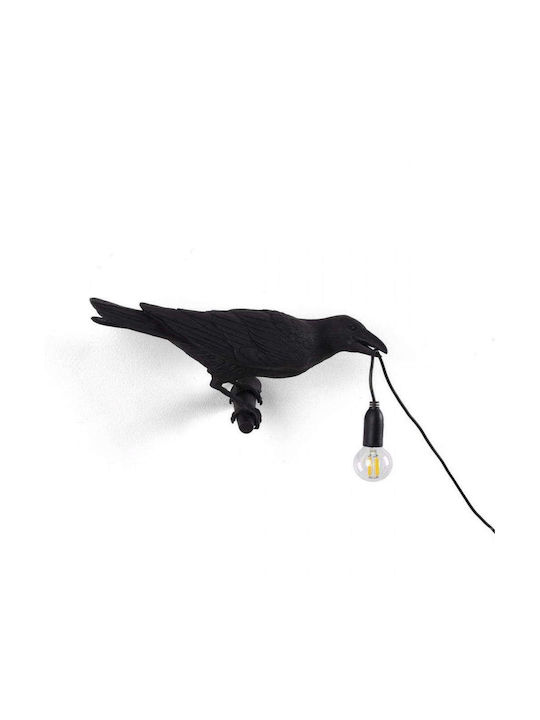Seletti Decorative Lamp Figure with Socket for Bulb E14 Black