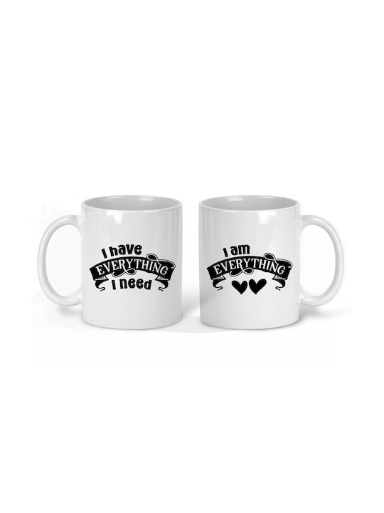 Tasse Keramik I have everything i need 4027402 2Stück