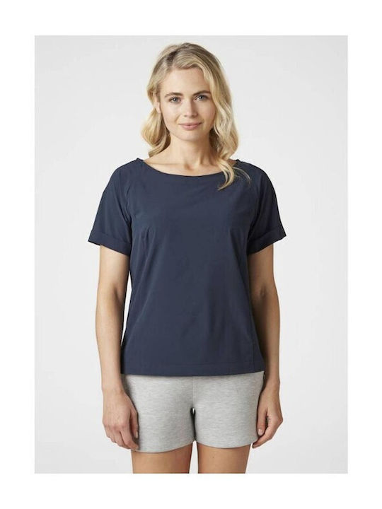 Helly Hansen Damen Sportlich T-shirt Marineblau