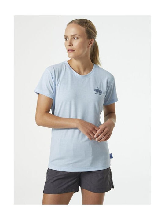 Helly Hansen Women's Athletic Blouse Short Sleeve Blue