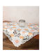 Silk Fashion Καρέ Τραπεζομάντηλο Κοφτό Πορτοκαλί 60x60εκ.