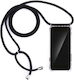 Back Cover Silicone with Strap Transparent (Galaxy A20e)