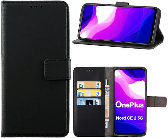Портмоне Кожа Черен (OnePlus Nord CE 2)