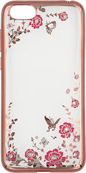 Diamond Back Cover Silicone Rose Gold (Huawei Y5 2018/Honor 7S)