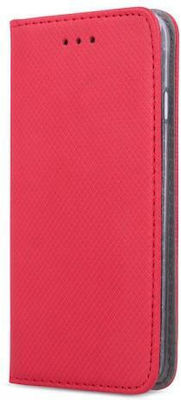 Smart Magnet Synthetic Leather / Silicone / Synthetic Book Red (Moto G60Nokia G60)