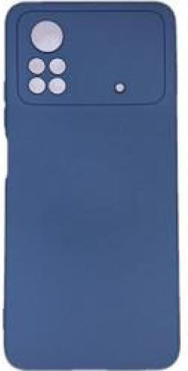 Back Cover Σιλικόνης / Υφασμάτινο Μπλε (Poco M4 Pro)