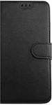 Synthetic Leather Book Black (Redmi 12C)