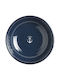 Marine Business Sailor Soul Deep Serving Plate Melamine Blue with Diameter 20cm 6 Pieces