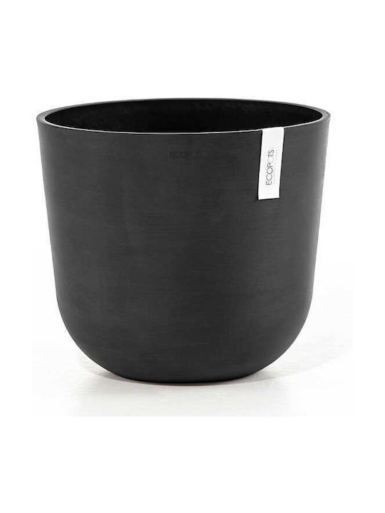 Ecopots Oslo Γλάστρα σε Μαύρο Χρώμα 55x47.9cm