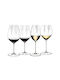 Riedel Комплект Чаши за Бяло и Червено Вино Със Стъбло 4бр