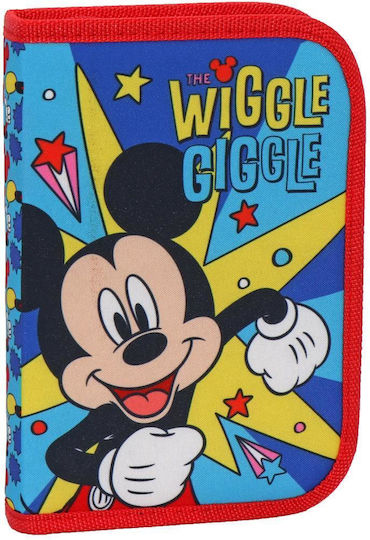 Διακάκης Disney Mickey Mouse Wiggle Giggle Κασετίνα Γεμάτη Πολύχρωμη