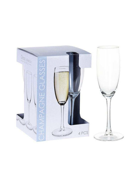 Koopman Ποτήρι Σαμπάνιας από Γυαλί Κολωνάτο 180ml
